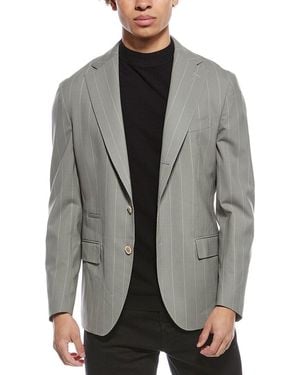 Eleventy Wool & Silk-Blend Blazer - Grey
