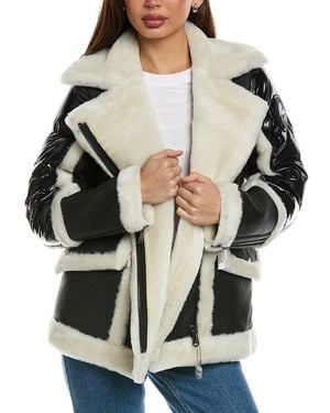 Pajar Elena Luxury Biker Collar Parka - Black