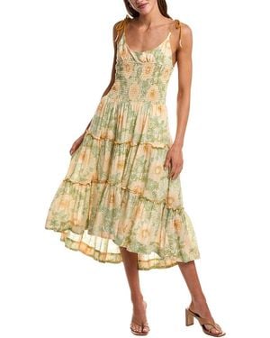 Free People Adriel Midi Dress - Yellow