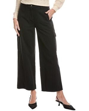 Eileen Fisher Petite Wide Flare Cargo Pant - Black