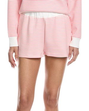 Vintage Havana Striped Cloud Fleece Short - Pink