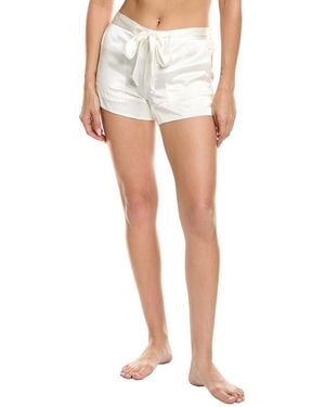 Kiki de Montparnasse Kiki Silk Lounge Tie Up Short - White
