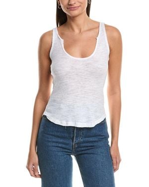 Project Social T So Long Notch Scoop Neck Rib Tank - Blue