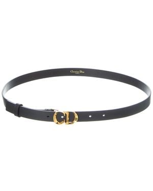 Dior Cd Signature Leather Belt - Blue