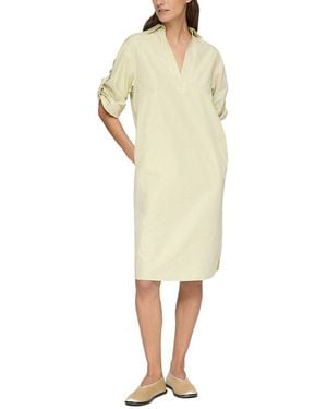 Lafayette 148 New York Plus Tab Sleeve Popover Dress - Yellow