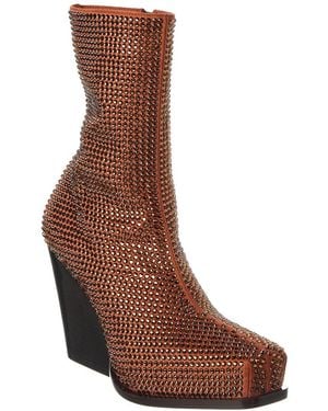 Stella McCartney Cowboy Crystal Boot - Brown