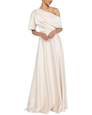 THEIA Alessandra Asymmetrical Gown - Natural