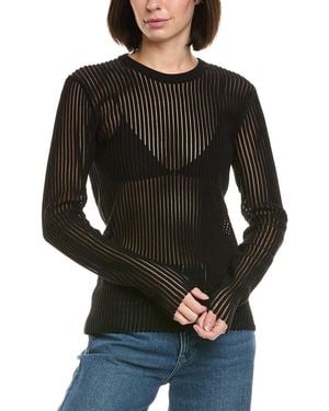 Helmut Lang Shirt Stripe Top - Black