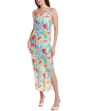 Sam Edelman Floral Slip Dress - Blue