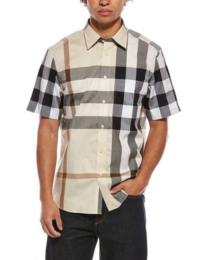 Burberry Check Shirt - Grey