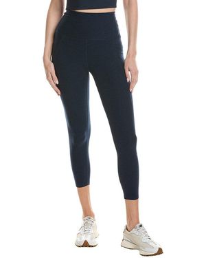 Beyond Yoga Spacedye Out Of Pocket High Waisted Capri Legging - Blue