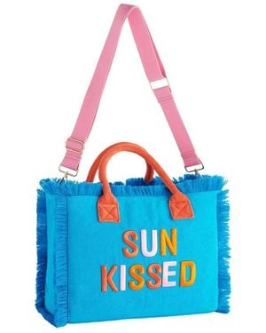 Shiraleah Cabana Sunkissed Tote - Blue