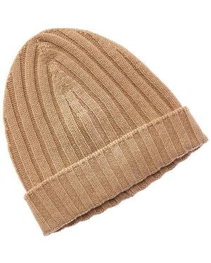 Gran Sasso Cashmere Beanie - Natural