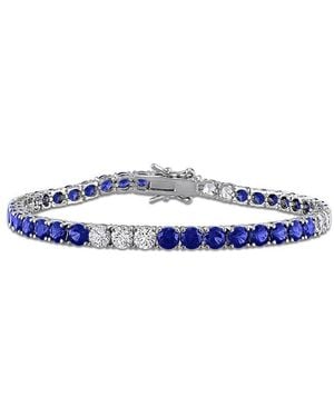 Rina Limor 13.44 Ct. Tw. Lab-Grown Sapphire Tennis Bracelet - Blue