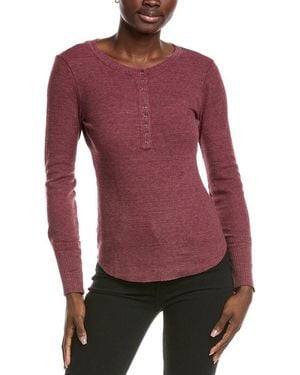 Michael Stars Regan Henley T-Shirt - Red