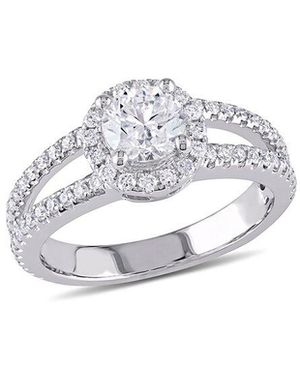 Rina Limor 14K 1.29 Ct. Tw. Diamond Halo Split Shank Ring - White