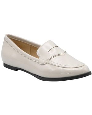 Adrienne Vittadini Denny Leather Loafer - White