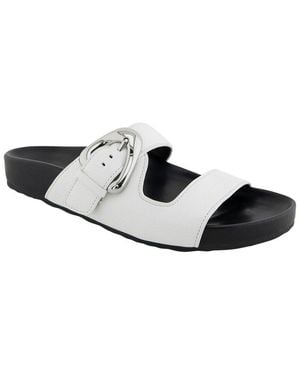 Aerosoles Lemon Leather Flat Sandal - Black