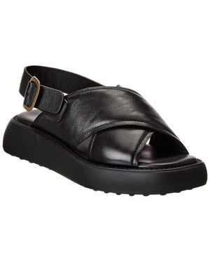 Tod's Leather Sandal - Black
