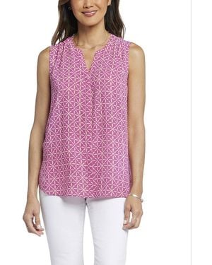 NYDJ Pintuck Blouse - Purple