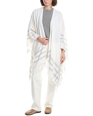 Vince Summer Cashmere-Blend Cape - White