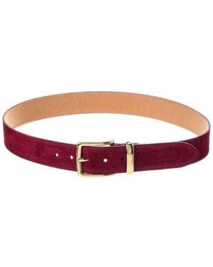 Isabella Rossetti Amber Suede Belt - Red