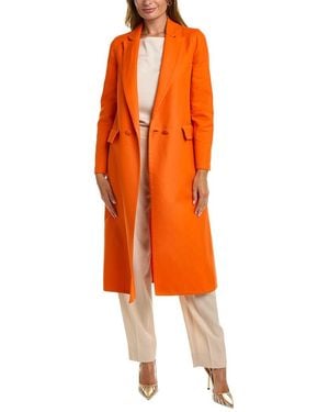 Oscar de la Renta Twill Coat - Orange