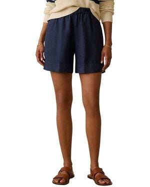 Faherty Laguna Linen Bayview Short - Blue