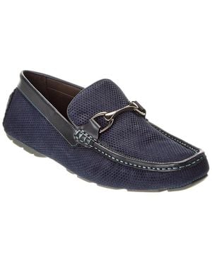 Donald J Pliner Dorion Leather Loafer - Blue