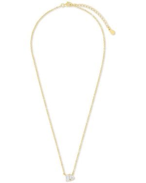 Sterling Forever 14K Over Cz Guinevere Necklace - Multicolour