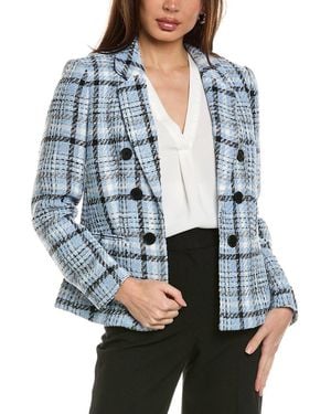 Jones New York Double-Breasted Jacket - Blue
