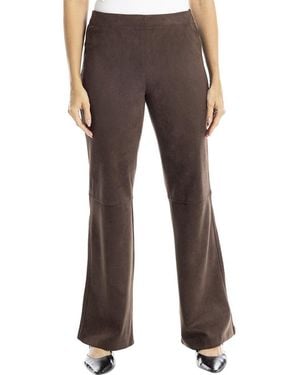 Max Studio Suede Bootcut Pant - Grey