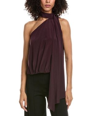 A.L.C. Celeste Silk-Blend Top - Purple