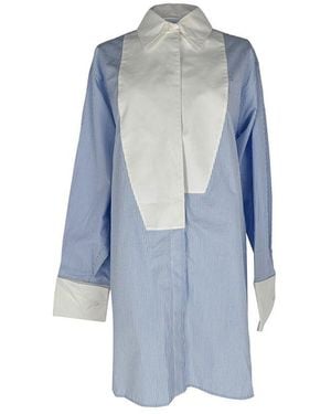 Loewe Pinstriped Button-Down Shirt, Size Eu (Authentic Pre-Loved) - Blue