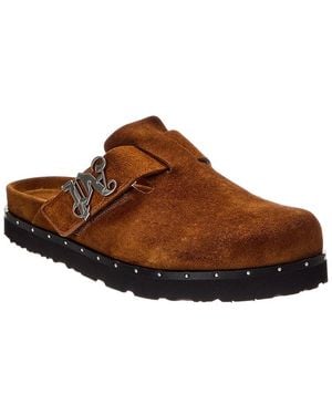 Palm Angels Studded Pa Suede Mule - Brown
