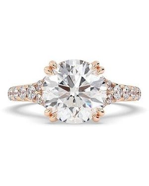 Lab Grown Diamonds 14K Rose 3.50 Ct. Tw. Lab-Grown Diamond Ring - White