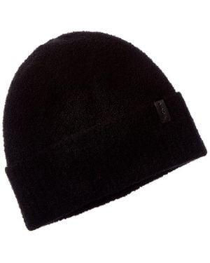 Vince Boucle Cuffed Wool & Cashmere-Blend Hat - Black