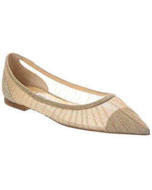Jimmy Choo Love Tulle Flat - White