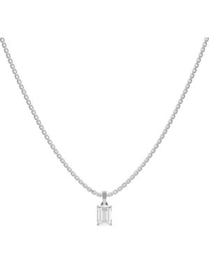 Lab Grown Diamonds 1.00 Ct. Tw. Lab-Grown Diamond Necklace - Metallic