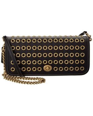 COACH The Originals Grommets Dinky Leather Bag - Black