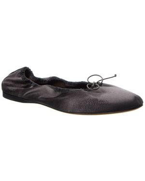 The Row Awar Silk Ballet Flat - Grey