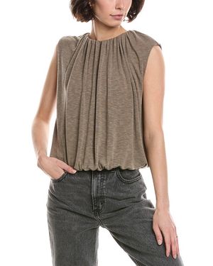 Michael Stars Cindy Bubble Top - Grey