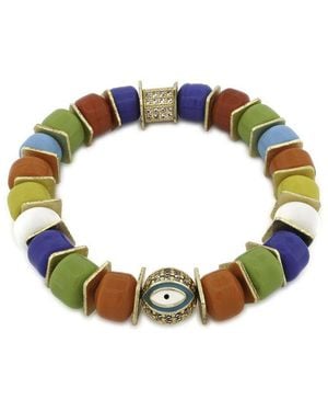 Ebru Jewelry One Of A Kind Beaded Bracelet - Blue