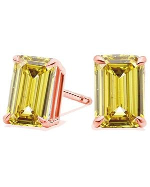 Amairah 14K Rose 1.00 Ct. Tw. Lab-Grown Diamond Stud Earrings - Yellow