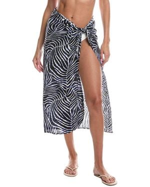 Anne Cole Tie Front Pareo - Blue
