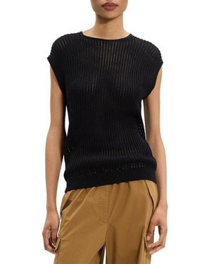 Theory Textured Sweater Vest - Black