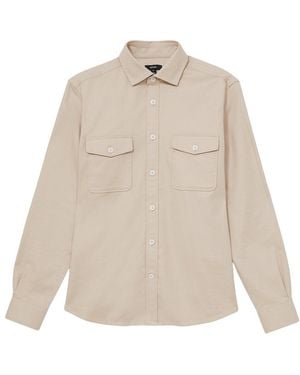 Reiss Whisper Twin Pocket Casual Shirt - White