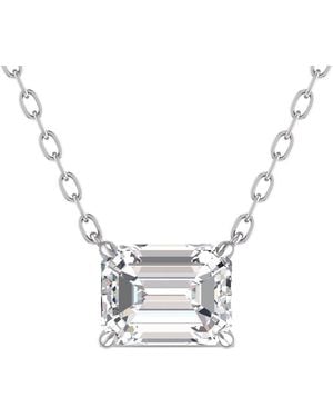 Lab Grown Diamonds 14k 0.75 Ct. Tw. Lab Grown Diamond Necklace - Metallic