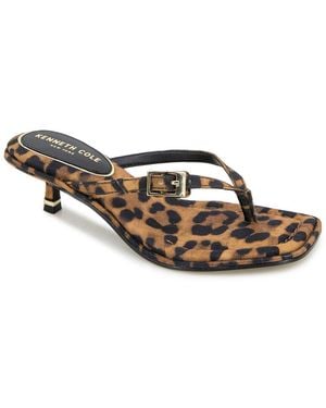 Kenneth Cole Gillie Kitten Heel Sandals - Brown