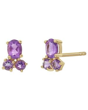 Bony Levy 14K 0.62 Ct. Tw. Amethyst Earrings - Pink